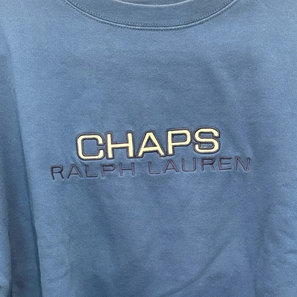 Chaps by Ralph Lauren Crewneck Vintage 90s Crewneck Sweatshirt - Ladies Size L - Picture 2 of 4